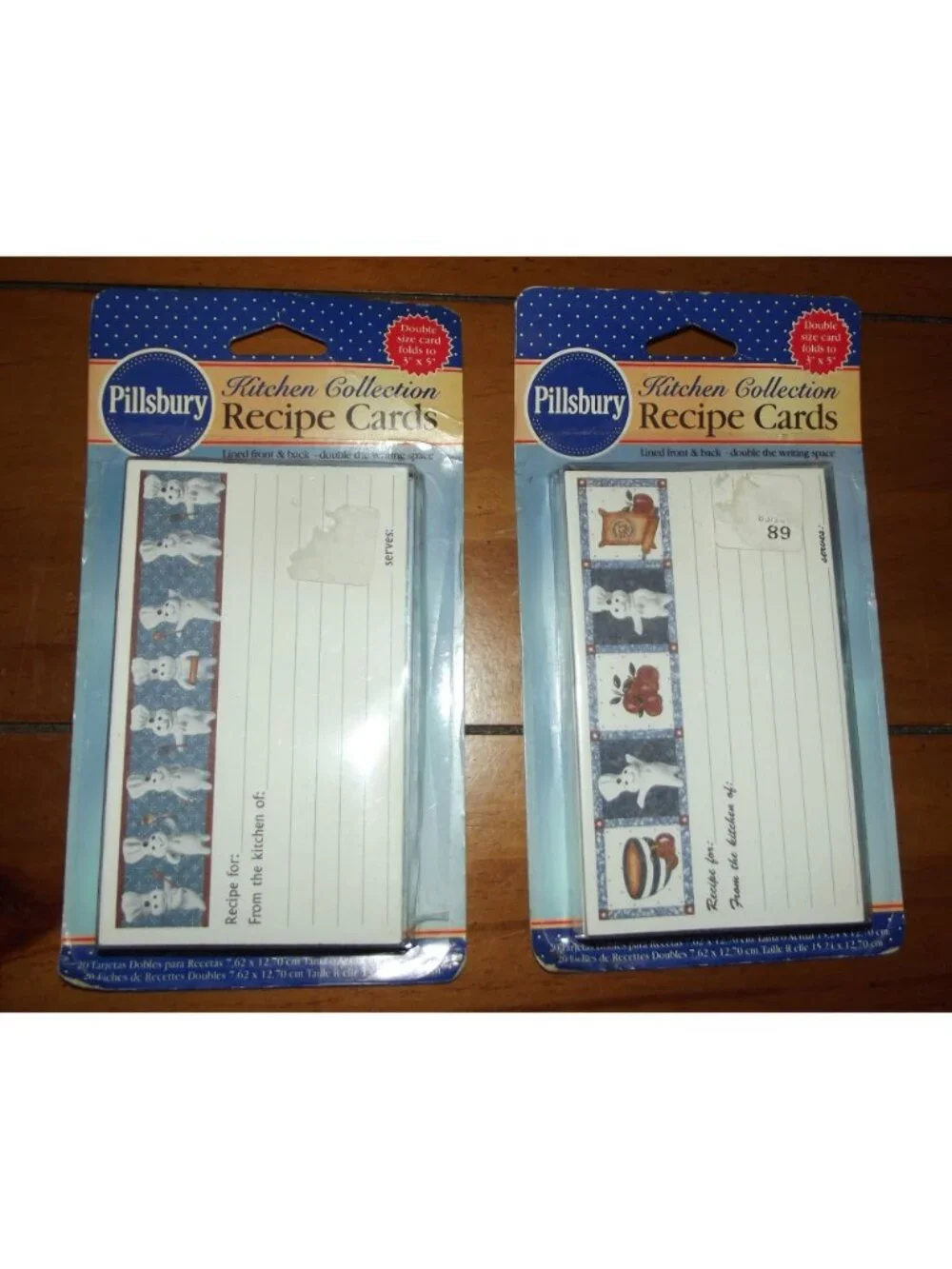 Pillsbury Kitchen Collection Recipe Cards lot of 40 (2 vtg packs) 3
